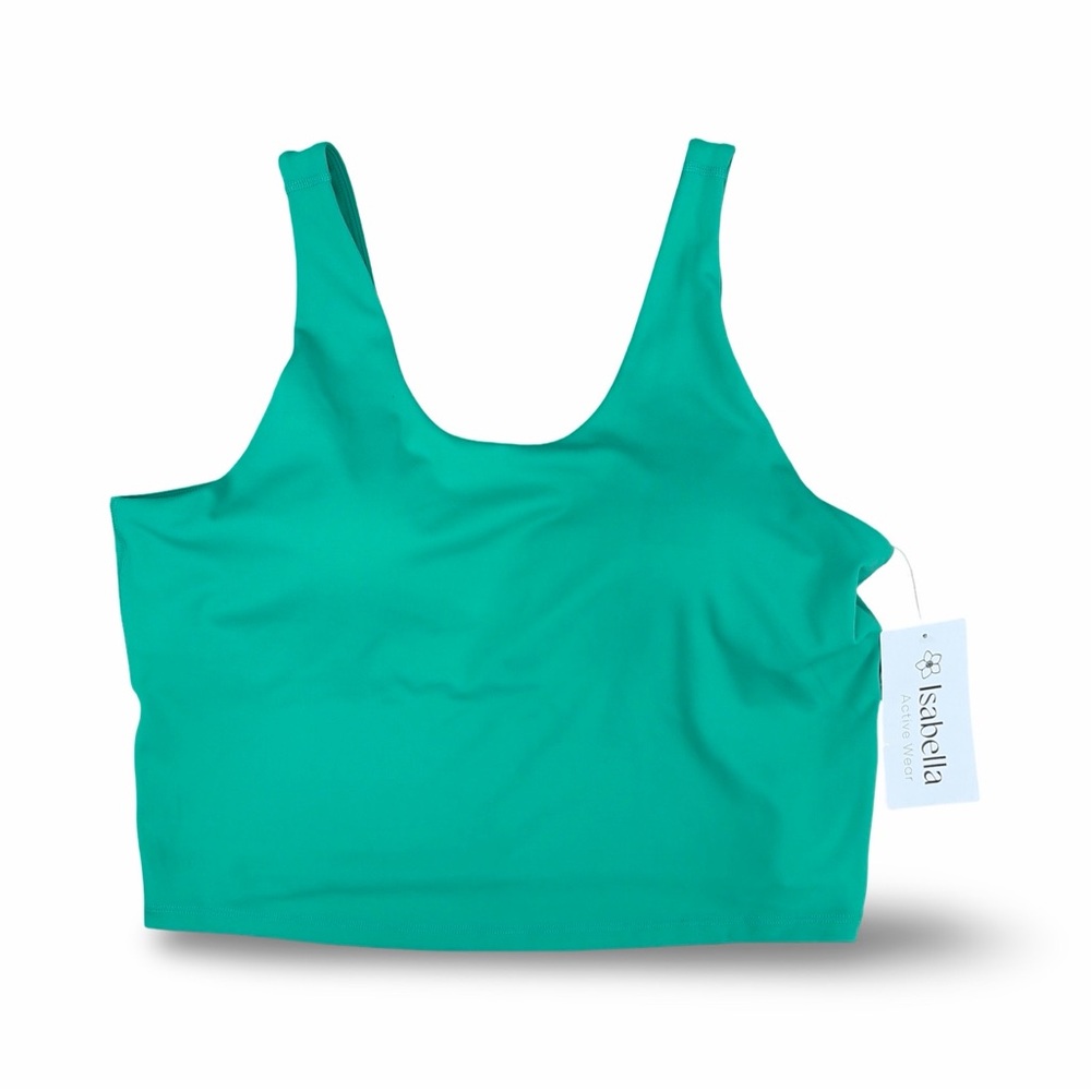 Isabella Activewear Scoop Neck Tank Green Size XL NWT
